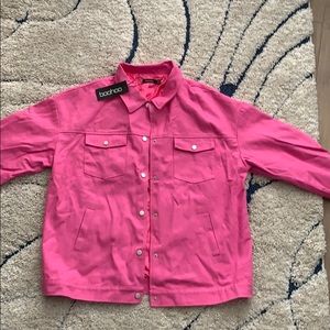 Oversized Pink Utility Jacket